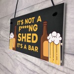 Funny Home Bar Sign RUDE Witty Cheeky Joke Man Cave Pub