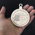 1st Birthday Gift For Daughter Personalised New Baby Gift