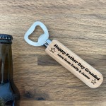Personalised Fathers Day Gift For Grandad Bottle Opener Thankyou