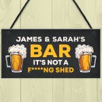 Funny Rude Personalised Bar Sign Novelty Home Bar Sign Funny