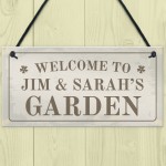 Personalised Hanging Garden Sign Gift For Your Home Garden Shed