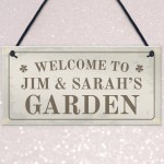 Personalised Hanging Garden Sign Gift For Your Home Garden Shed