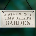 Personalised Hanging Garden Sign Gift For Your Home Garden Shed