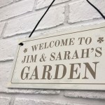 Personalised Hanging Garden Sign Gift For Your Home Garden Shed