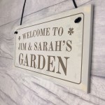 Personalised Hanging Garden Sign Gift For Your Home Garden Shed