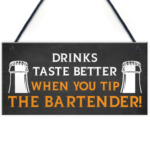 Funny Bartender Pub Signs Novelty Home Bar Signs Beer Garden