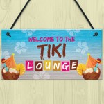 The Tiki Lounge Novelty Home Bar Sign Hanging Garden Bar Decor 