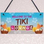 The Tiki Lounge Novelty Home Bar Sign Hanging Garden Bar Decor 