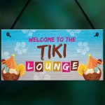 The Tiki Lounge Novelty Home Bar Sign Hanging Garden Bar Decor 