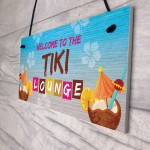The Tiki Lounge Novelty Home Bar Sign Hanging Garden Bar Decor 