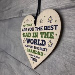 Best Dad And Grandad Gift For Birthday Fathers Day Wood Heart