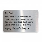 Fathers Day Gifts Metal Wallet Card Gift For Dad From Daughter