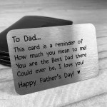 Fathers Day Gifts Metal Wallet Card Gift For Dad From Daughter