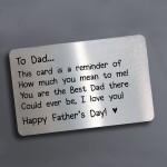 Fathers Day Gifts Metal Wallet Card Gift For Dad From Daughter