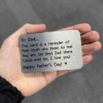 Fathers Day Gifts Metal Wallet Card Gift For Dad From Daughter