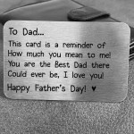 Fathers Day Gifts Metal Wallet Card Gift For Dad From Daughter