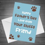 Funny Fathers Day Card For Dad From Dog Cat Joke Card