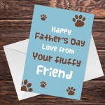 Funny Fathers Day Card For Dad From Dog Cat Joke Card