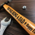 Personalised Engraved Hammer Tool Gift Novelty Fathers Day Gift
