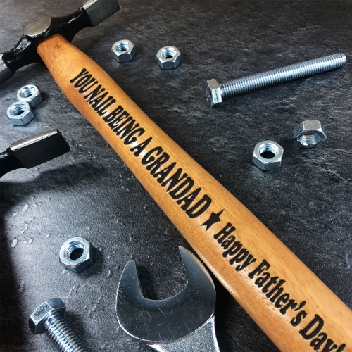 Personalised Engraved Hammer Tool Gift Novelty Grandad Gift 