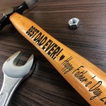 Personalised Tool Gift For Dad Fathers Day Gift Engraved Hammer