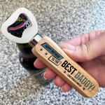 Personalised Birthday Gift For Daddy Wooden Bottle Opener Dad