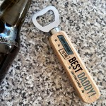 Personalised Birthday Gift For Daddy Wooden Bottle Opener Dad