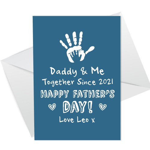 1st Fathers Day Card New Dad Card Fathers Day Card Baby Boy Girl