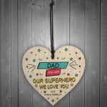Fathers Day Birthday Gift For Dad Personalised Superhero Plaque