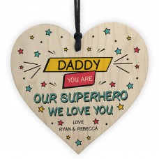 Fathers Day Birthday Gift For Daddy Personalised Superhero Gift