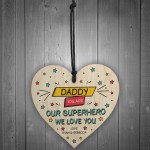 Fathers Day Birthday Gift For Daddy Personalised Superhero Gift