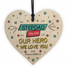 Fathers Day Birthday Gift For Stepdad Personalised Superhero