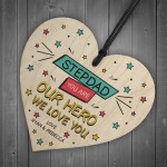 Fathers Day Birthday Gift For Stepdad Personalised Superhero
