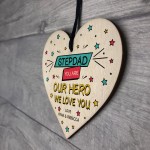 Fathers Day Birthday Gift For Stepdad Personalised Superhero