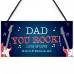 Quirky DAD Gift For Fathers Day Birthday Personalised Plaque