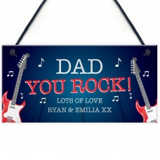 Quirky DAD Gift For Fathers Day Birthday Personalised Plaque