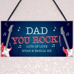 Quirky DAD Gift For Fathers Day Birthday Personalised Plaque