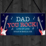 Quirky DAD Gift For Fathers Day Birthday Personalised Plaque