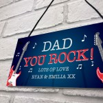 Quirky DAD Gift For Fathers Day Birthday Personalised Plaque