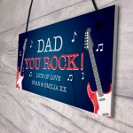 Quirky DAD Gift For Fathers Day Birthday Personalised Plaque