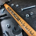 Personalised Hammer Engraved Gift For Uncle Birthday Thank You