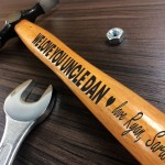 Personalised Hammer Engraved Gift For Uncle Birthday Thank You