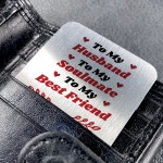 Novelty Gift For Husband Birthday Anniversary Gift Metal Card