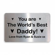 Novelty Worlds Best Daddy Gift For Fathers Day Birthday Card