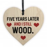 Funny 5th Anniversary Gift For Wife Husband Heart Gift For Him