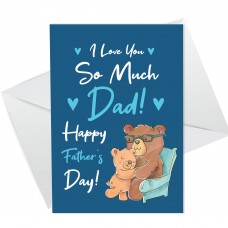 Happy Fathers Day Card For Dad Him Father's Day Card From Child