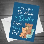 Happy Fathers Day Card For Dad Him Father's Day Card From Child