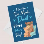 Happy Fathers Day Card For Dad Him Father's Day Card From Child