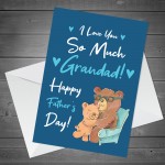 Happy Fathers Day Card For Grandad Him Father's Day Card 