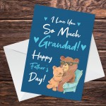 Happy Fathers Day Card For Grandad Him Father's Day Card 